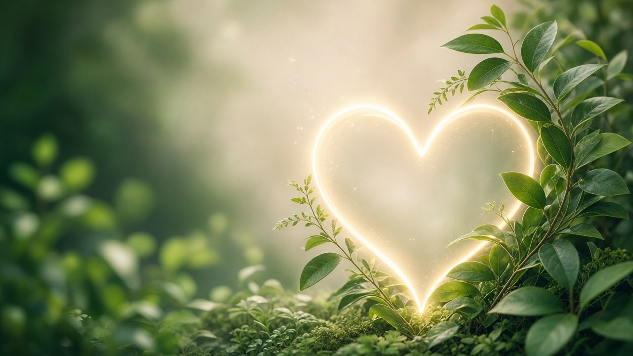 Soft abstract heart motif representing World Heart Day and cardiovascular wellbeing